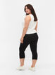 Sømløs 3/4-leggings, Svart, Model image number 2
