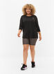 Treningsgenser med 3/4-ermer, Svart, Model image number 1