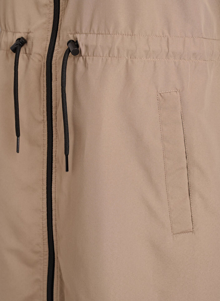 Flash - Lett parkas med hette, Brun, Packshot image number 3