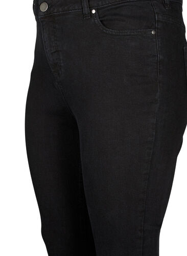 Amy jeans med høy midje og super slim fit, Black, Packshot image number 2