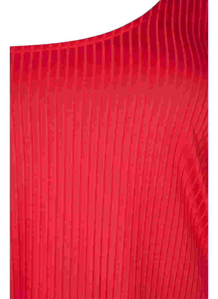 One-shoulder bluse, Tango Red, Packshot image number 2