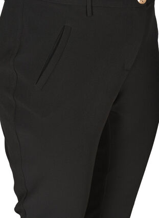 Klassiske bukser med ankellengde, Black, Packshot image number 2