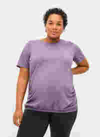 T-skjorte til trening for gravide, Purple Sage, Model
