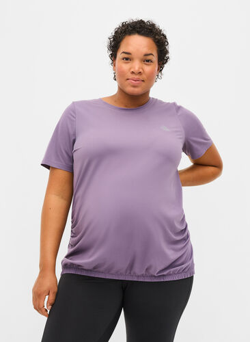 T-skjorte til trening for gravide, Purple Sage, Model image number 0
