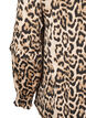 Smocket bluse med leopardmønster, Brun, Packshot image number 3