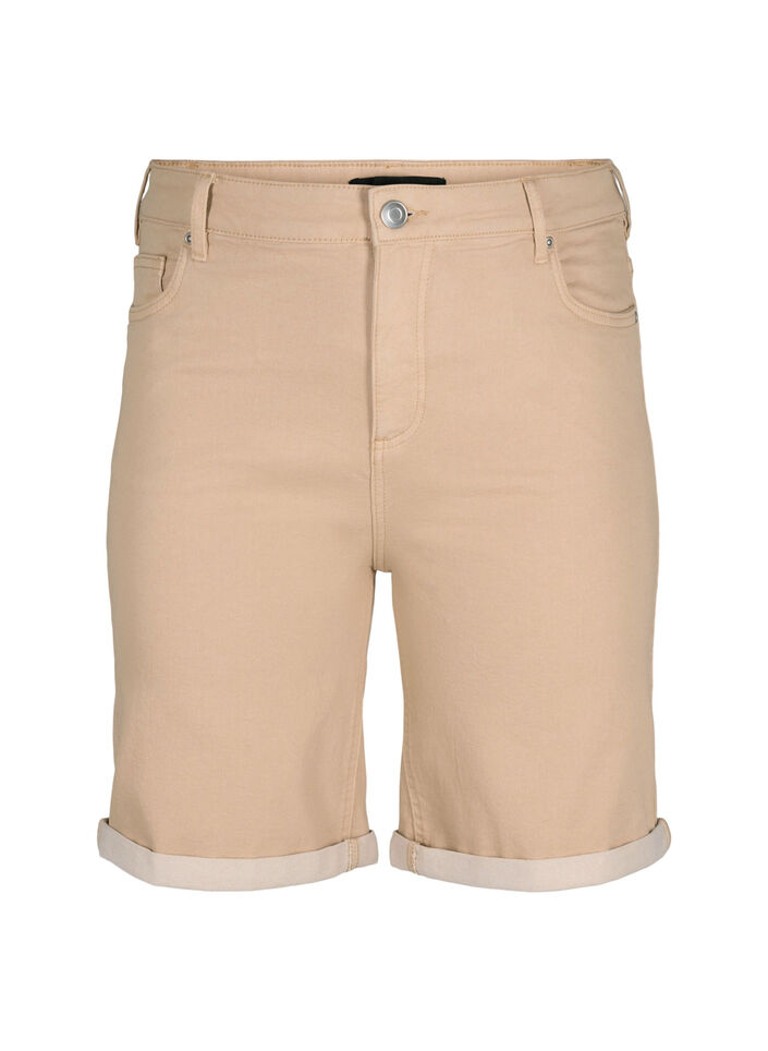Tettsittende dongerishorts med høy midje, Nomad, Packshot image number 0