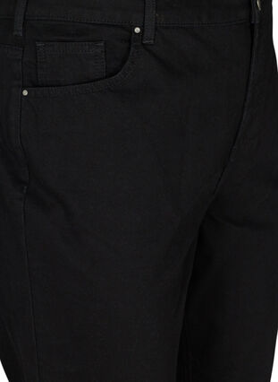 Cropped mom fit Mille jeans med en løs passform, Black, Packshot image number 2