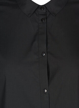 Skjortekjole i bomull, Black, Packshot image number 2