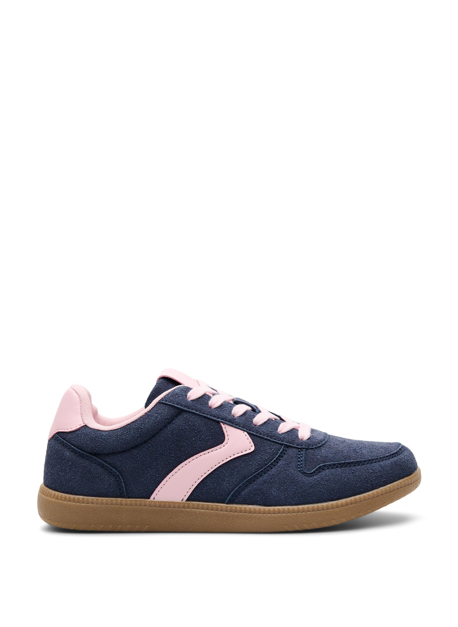 Imiterte semsket skinnsneakers