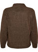 Cardigan med sl&oslash;yfeb&aring;nd og knapper, Brun, Packshot image number 1