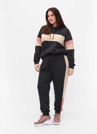 Hettegenser med trackdetaljer, DGM/Rose, Model image number 2