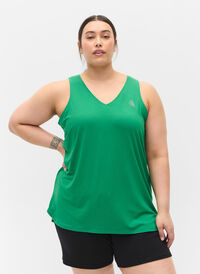 Treningstopp med V-hals, Jolly Green, Model
