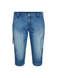 Slim fit caprijeans med lommer