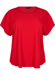 Bluse med korte ermer og rund hals, Salsa