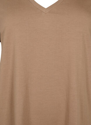 Kortermet T-skjorte med V-hals, Baribou, Packshot image number 2