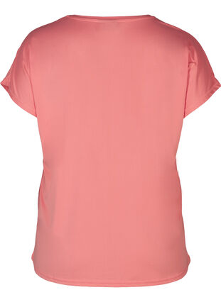 Ensfarget t-skjorte til trening, Pink icing, Packshot image number 1
