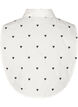Løs krage med broderte hjerter, White, Packshot image number 1