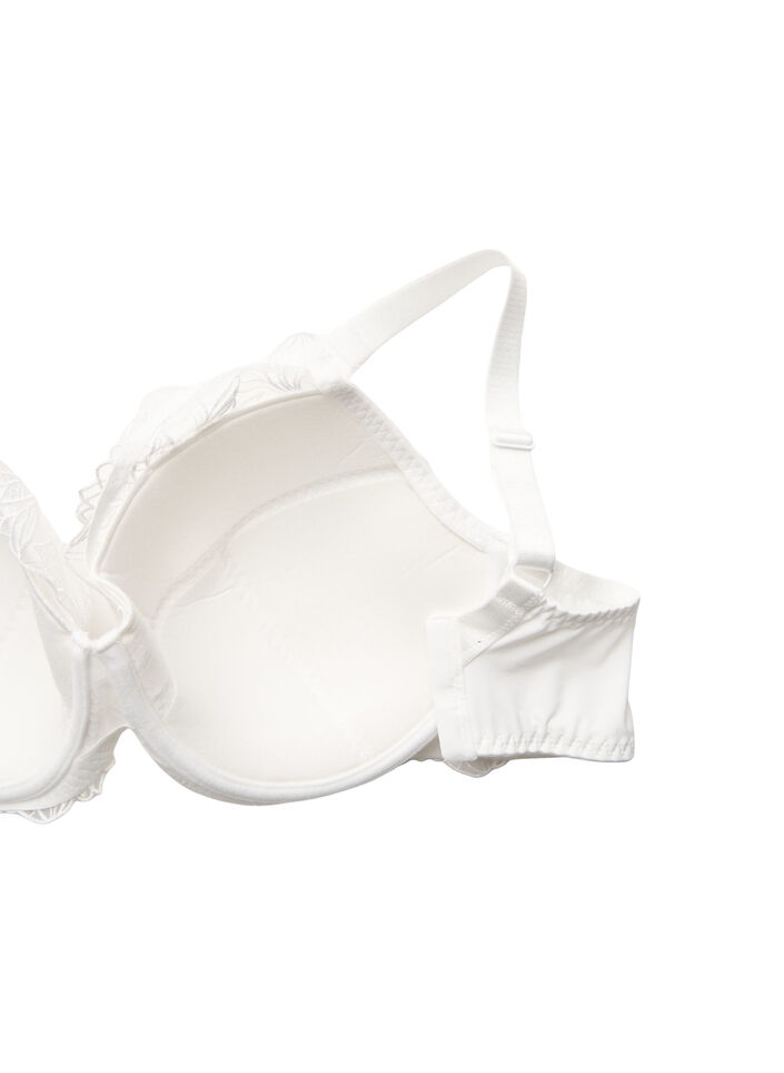 Vattert blonde-BH med spiler, Hvit, Packshot image number 3