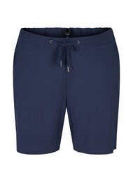 Ensfargede shorts med lommer, Navy Blazer
