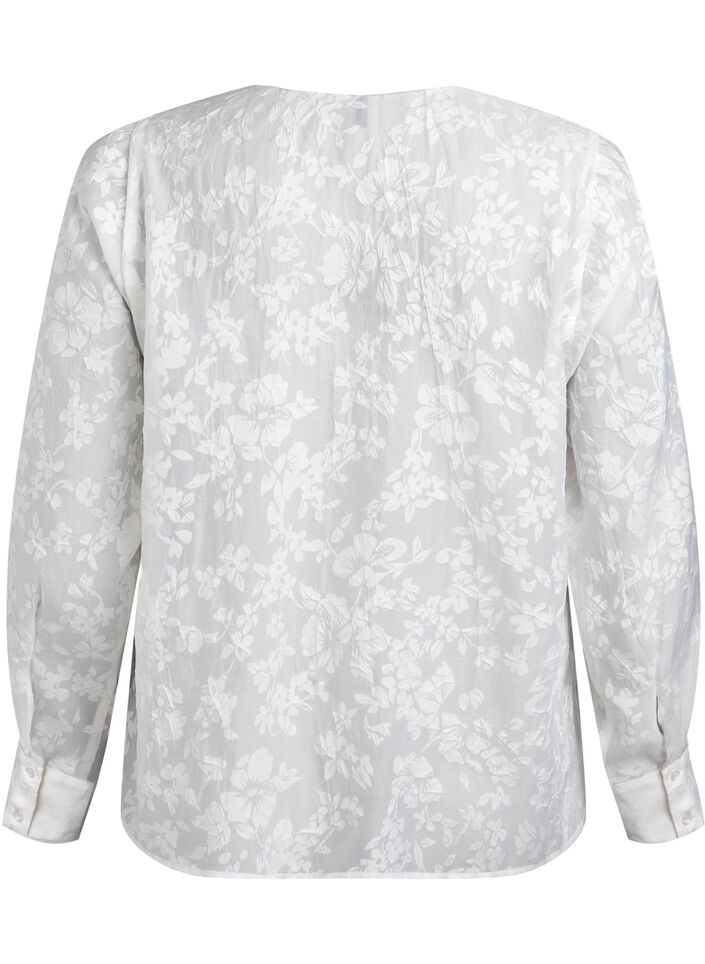 Skjorte med tone-i-tone-mønster, Off White, Packshot