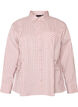 Loose fit rutete skjorte med knytebelte, Rosa, Packshot image number 0