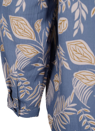 FLASH - bluse med lange ermer og trykk, Delft AOP, Packshot image number 3