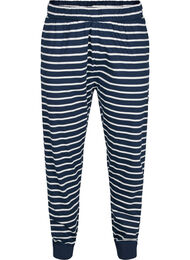 Stripete pysjamasbukser i bomull, Navy Blazer Stripe 