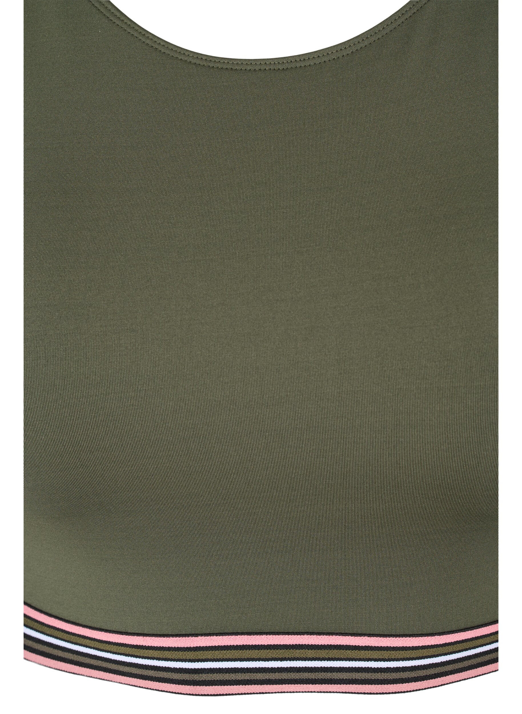 Zizzi Myk BH med justerbare stropper, Gr&oslash;nn, Packshot image number 2