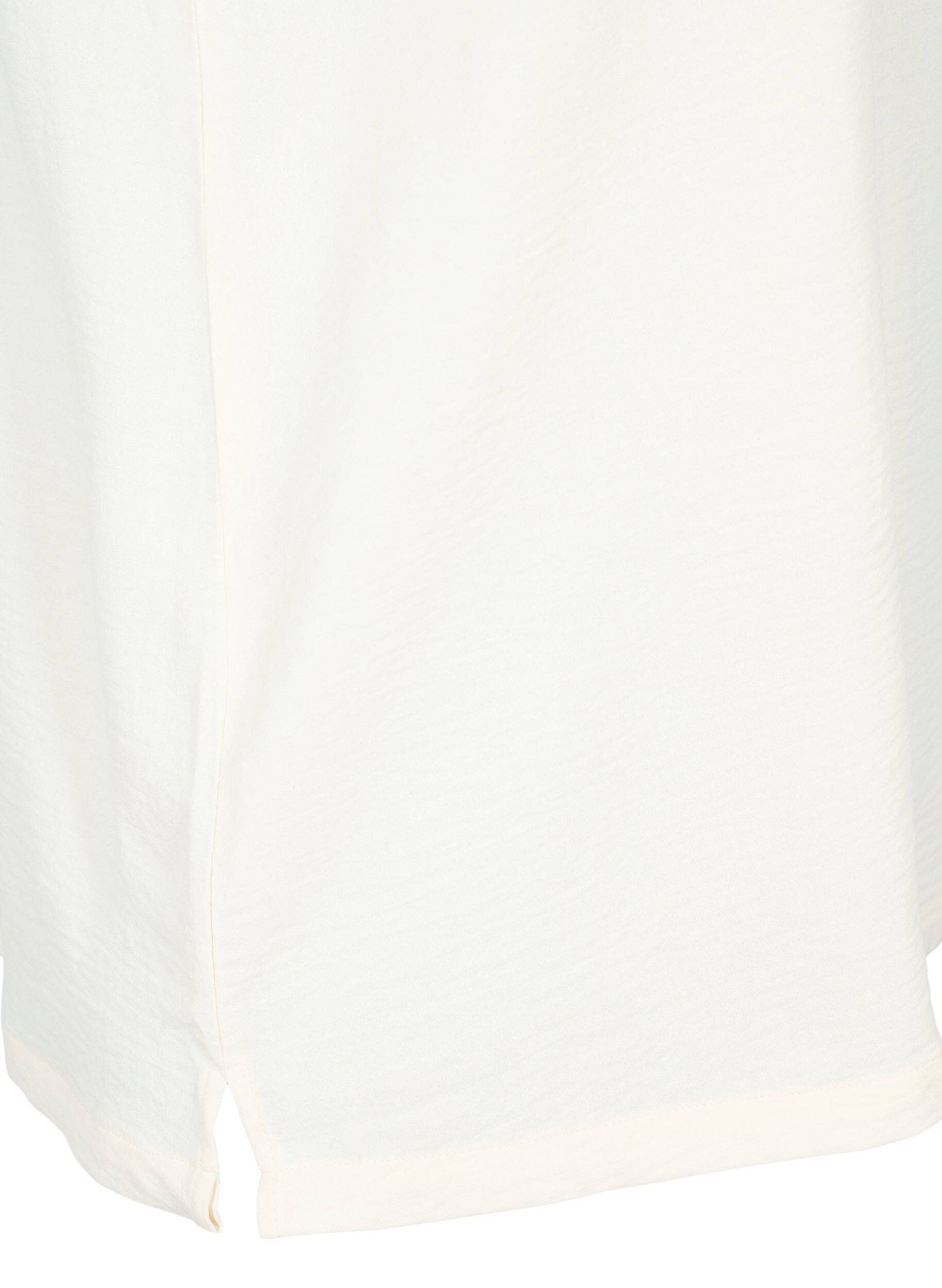 Zizzi Ermel&oslash;s overdel med rynkedetaljer, Vanilje, Packshot image number 3