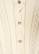 Cardigan with eyelet embroidery and wavy edges, Vanilla, Packshot image number 2