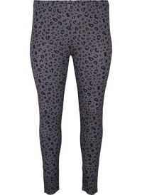 Viskose leggings med leopardmønster