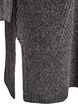 Kort strikket kjole med høy hals og ribbestruktur, Grå, Packshot image number 3
