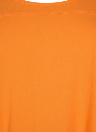 Kortermet kjole i bomull, Orange Tiger, Packshot image number 2