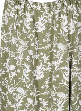 Zizzi Midi strap dress in organic cotton, Grønn, Packshot image number 2