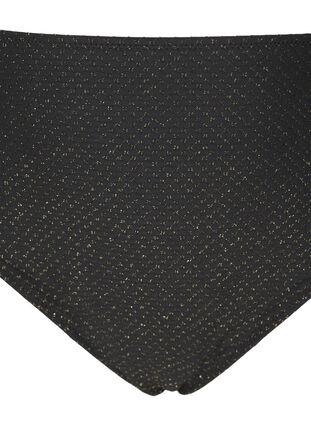 Zizzi Bikinibukse med glitter og tai-snitt, Svart, Packshot image number 2