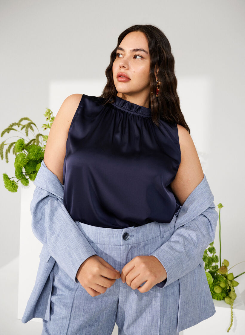 Ermeløs festtopp i sateng, Night Sky, Image image number 0