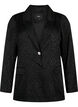 Jacquard-blazer i viskose, ton-i-ton, Black, Packshot image number 0