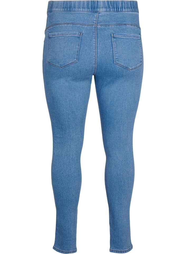 Rippede jeggings, Light Blue, Packshot image number 1