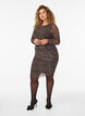 Kort mesh-kjole med leopardtrykk, Brun, Model image number 1