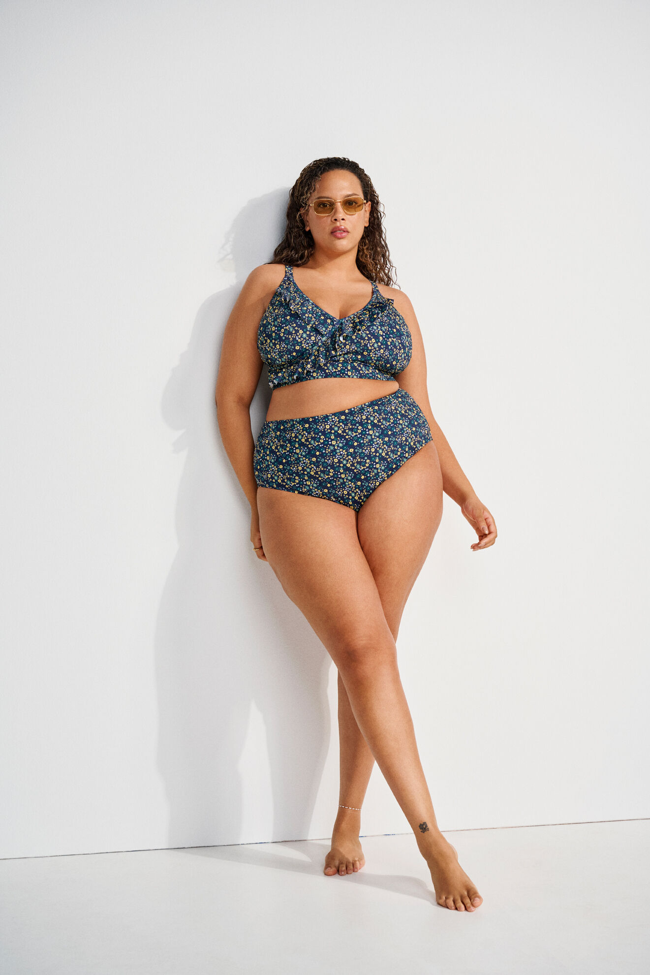 Zizzi Blomstret bikini, , Model