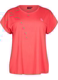Ensfarget trenings-T-skjorte, Hibiscus