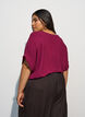 L&oslash;s bluse med korte ermer, R&oslash;d, Model image number 2