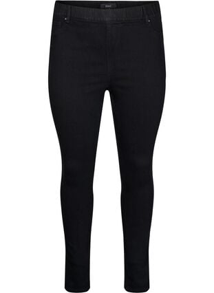 Zizzi Jeggings med høy midje, Svart, Packshot image number 0