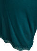 L&oslash;se nattshorts med ribbestruktur og blonderkant, Gr&oslash;nn, Packshot image number 3