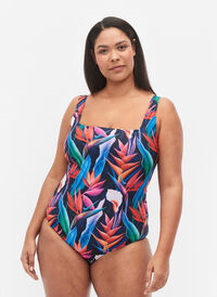 Badedrakt med mønster, Bright Leaf, Model
