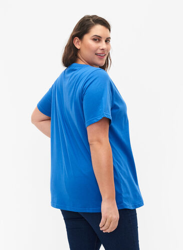 FLASH - T-skjorte med rund hals, Strong Blue, Model image number 1