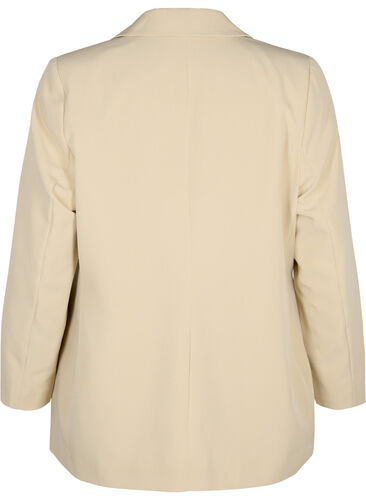 Klassisk blazer med knappelukking, Feather Gray, Packshot image number 1