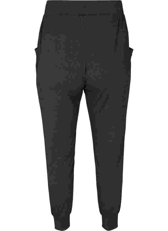 Løse bukser med lommer, Dark Grey Melange, Packshot image number 1