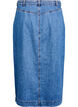 Denim maxiskjørt med knytebelte, Blue Denim, Packshot image number 1