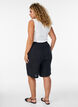 Loose fit bomullsmusselinshorts med h&oslash;y midje, Svart, Model image number 2